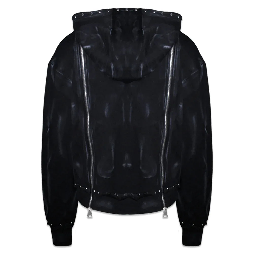 Black Diamond Triple Zip Hoodie - DEMIK EXCLUSIVES - VENTURER