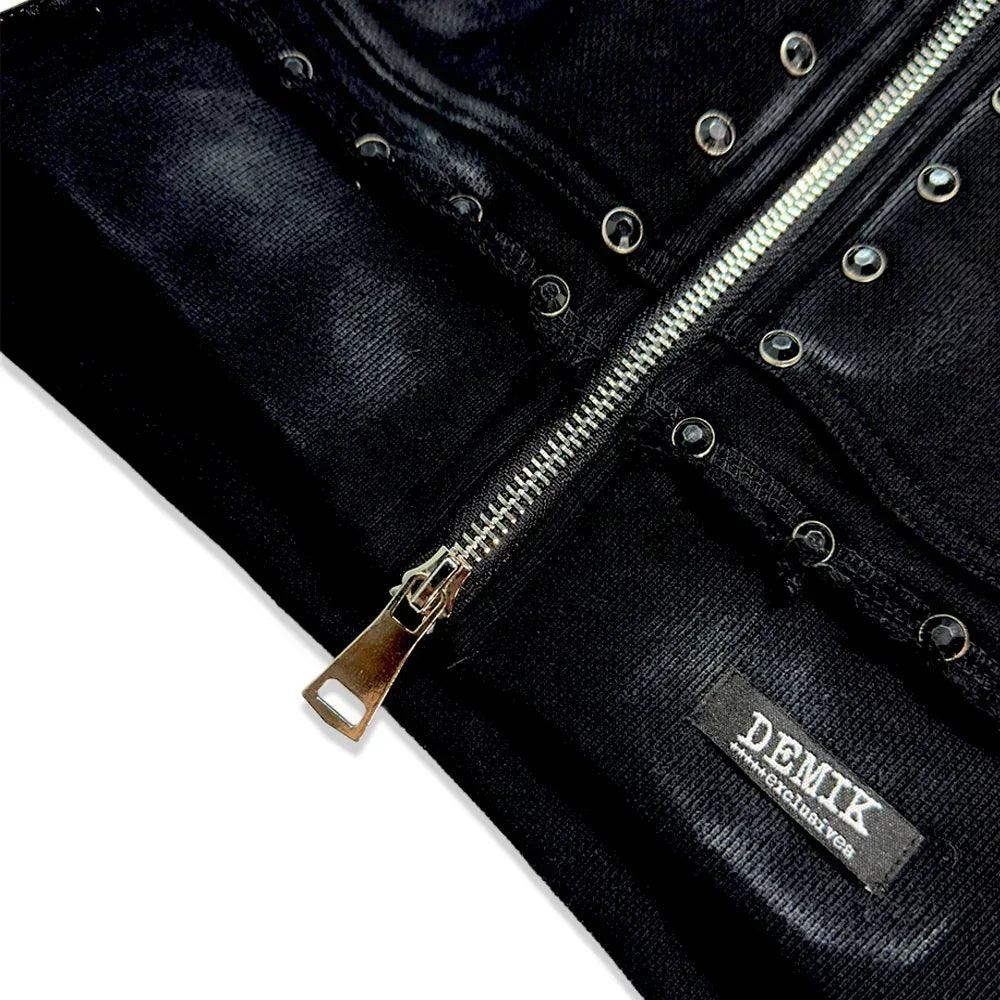 Black Diamond Triple Zip Hoodie - DEMIK EXCLUSIVES - VENTURER