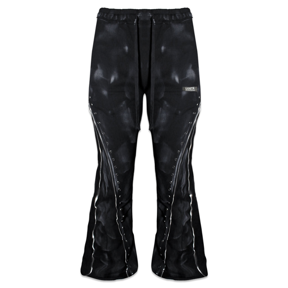 Black Diamond Triple Zip Flared Sweatpants