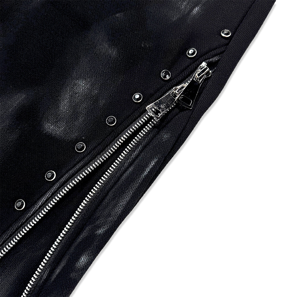 Black Diamond Triple Zip Flared Sweatpants