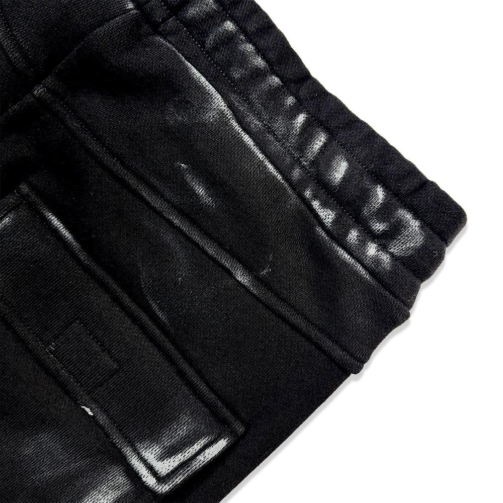 Black Diamond Triple Zip Flared Sweatpants - DEMIK EXCLUSIVES - VENTURER