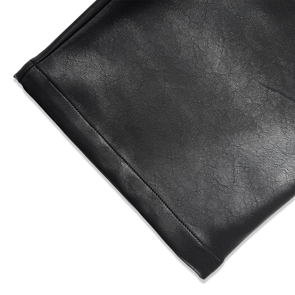 Faux Leather Carpenter Pants