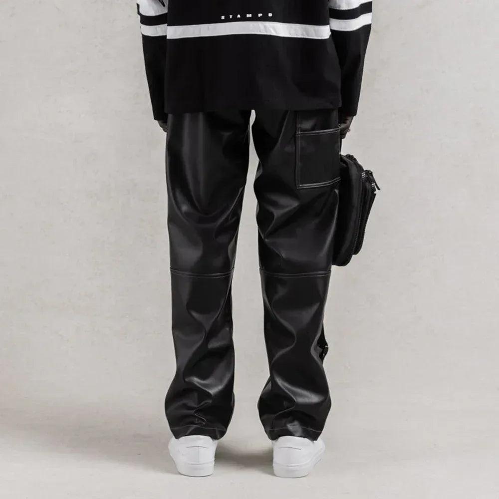 Faux Leather Carpenter Pants - STAMPD - VENTURER
