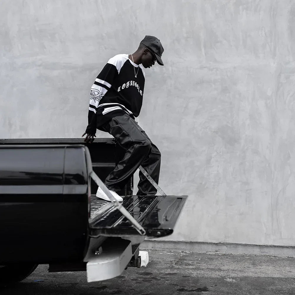 Faux Leather Carpenter Pants - STAMPD - VENTURER