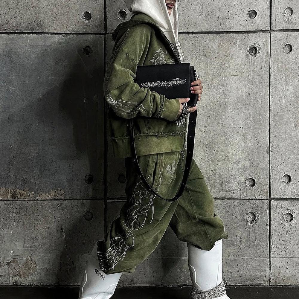 Earthangl Zip Up Hoodie - whathappenedtogod - VENTURER