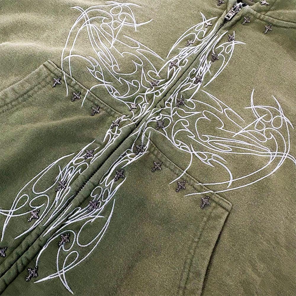 Earthangl Zip Up Hoodie - whathappenedtogod - VENTURER