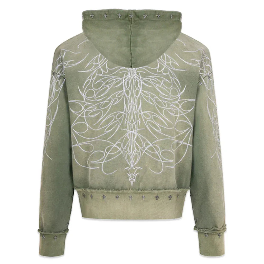 Earthangl Zip Up Hoodie - whathappenedtogod - VENTURER