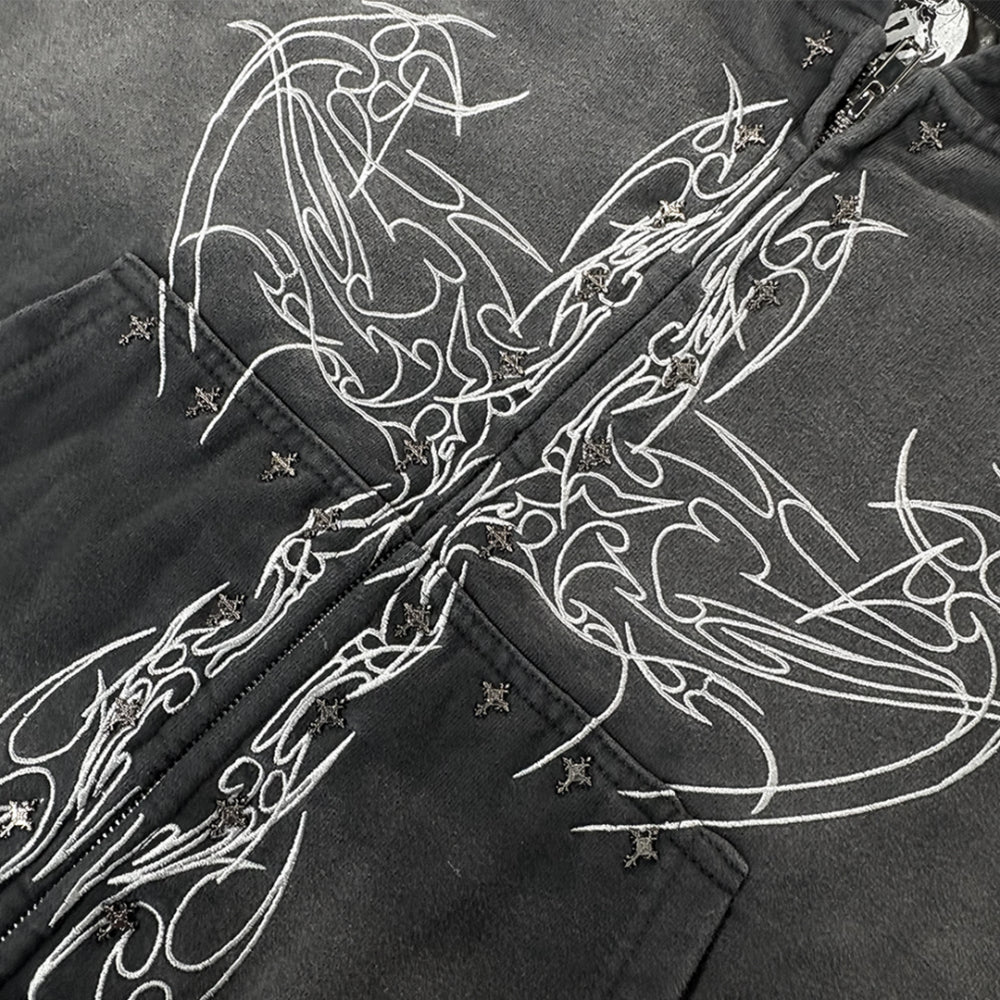 Drkangl Zip Up Hoodie