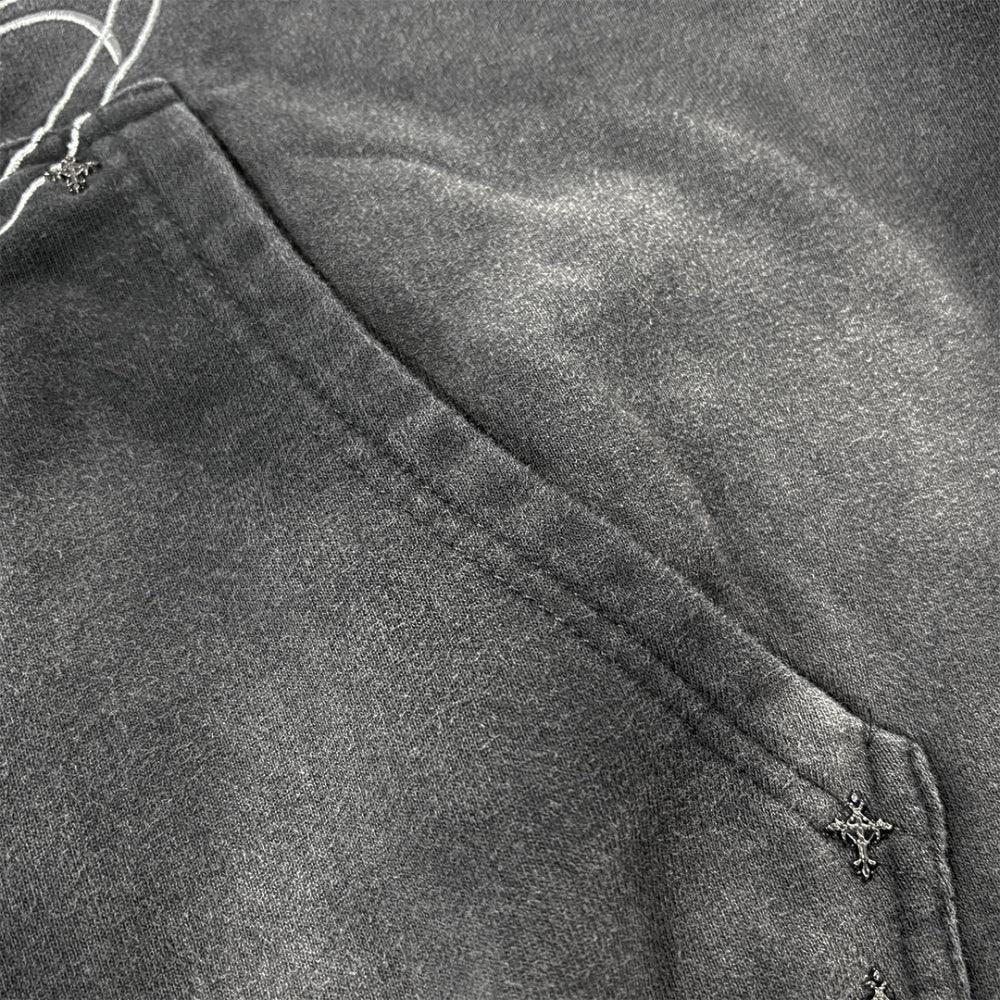 Drkangl Zip Up Hoodie - whathappenedtogod - VENTURER