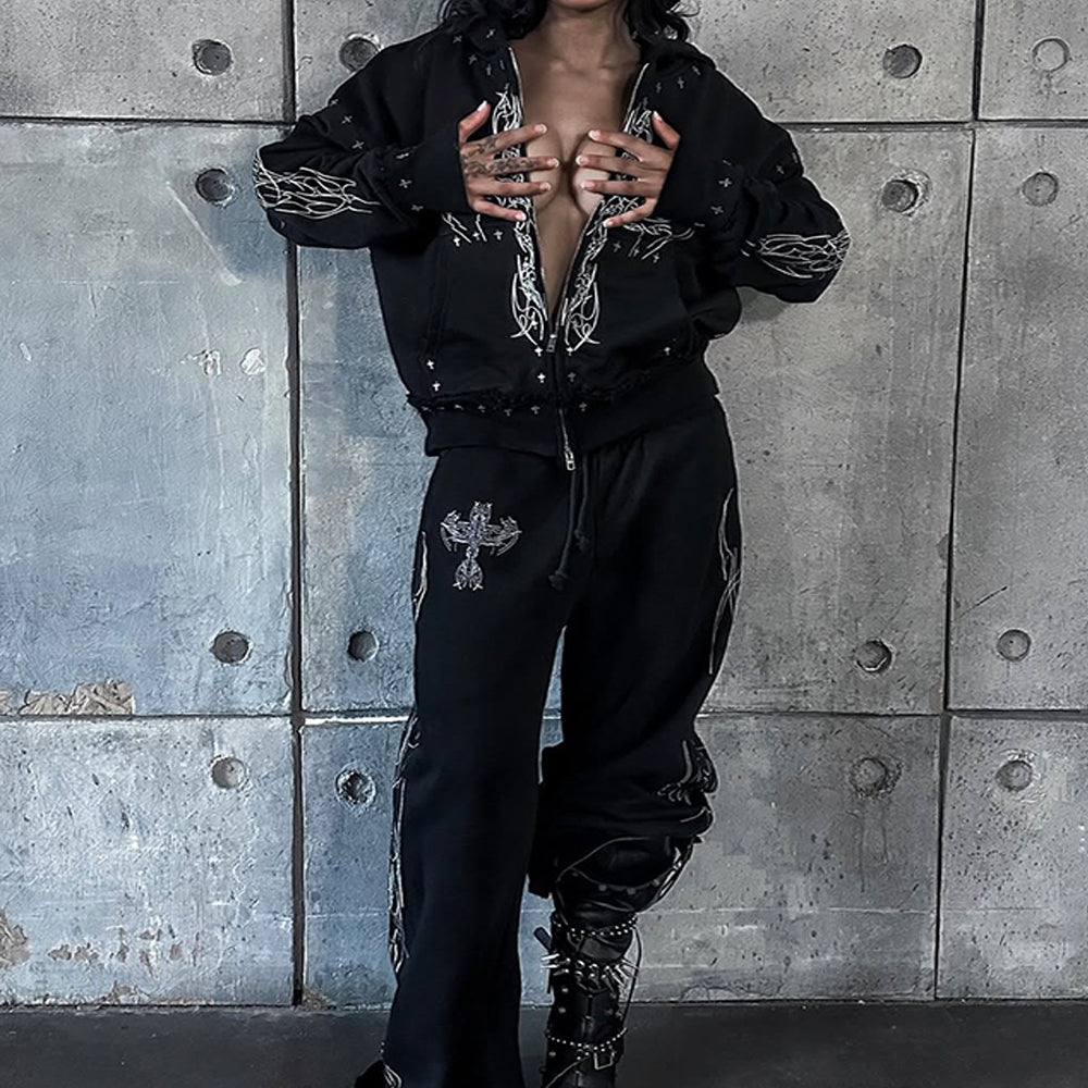 Shdwangl Zip Up Hoodie