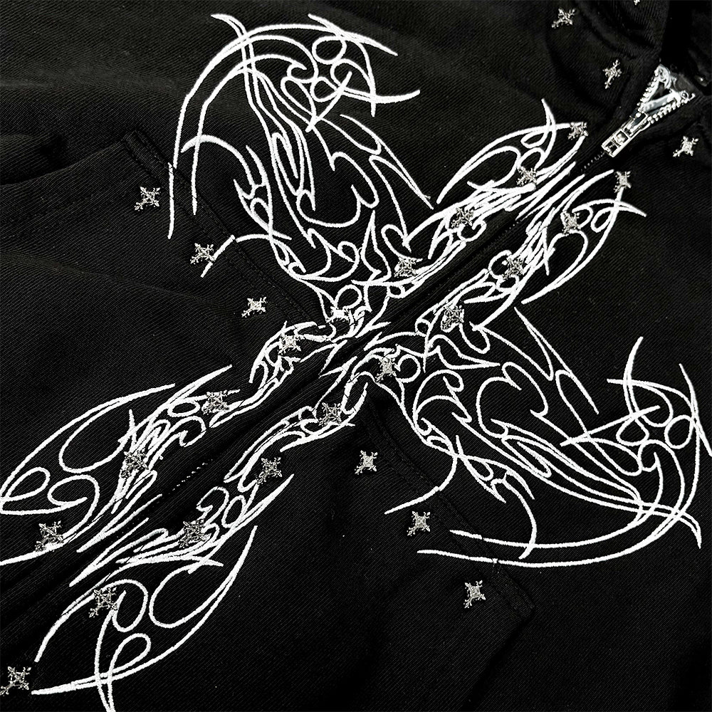 Shdwangl Zip Up Hoodie