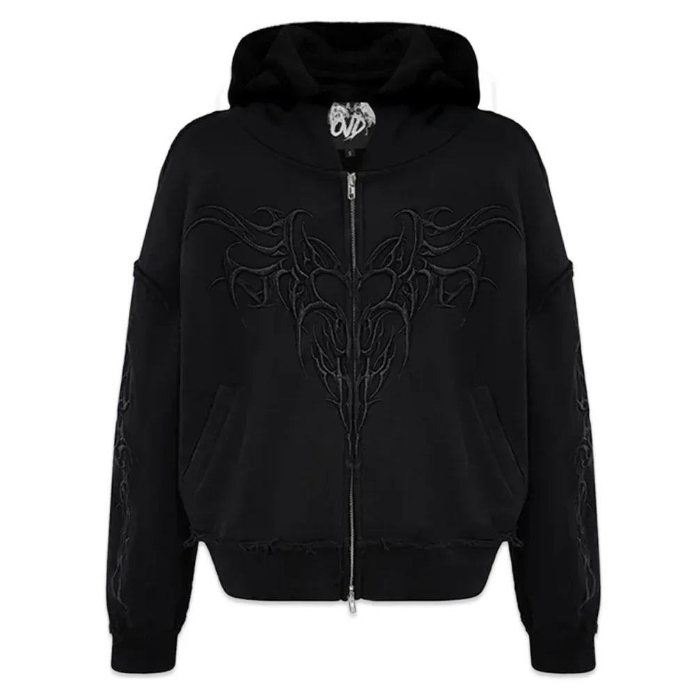 Drksaint Zip Up Hoodie - whathappenedtogod - VENTURER