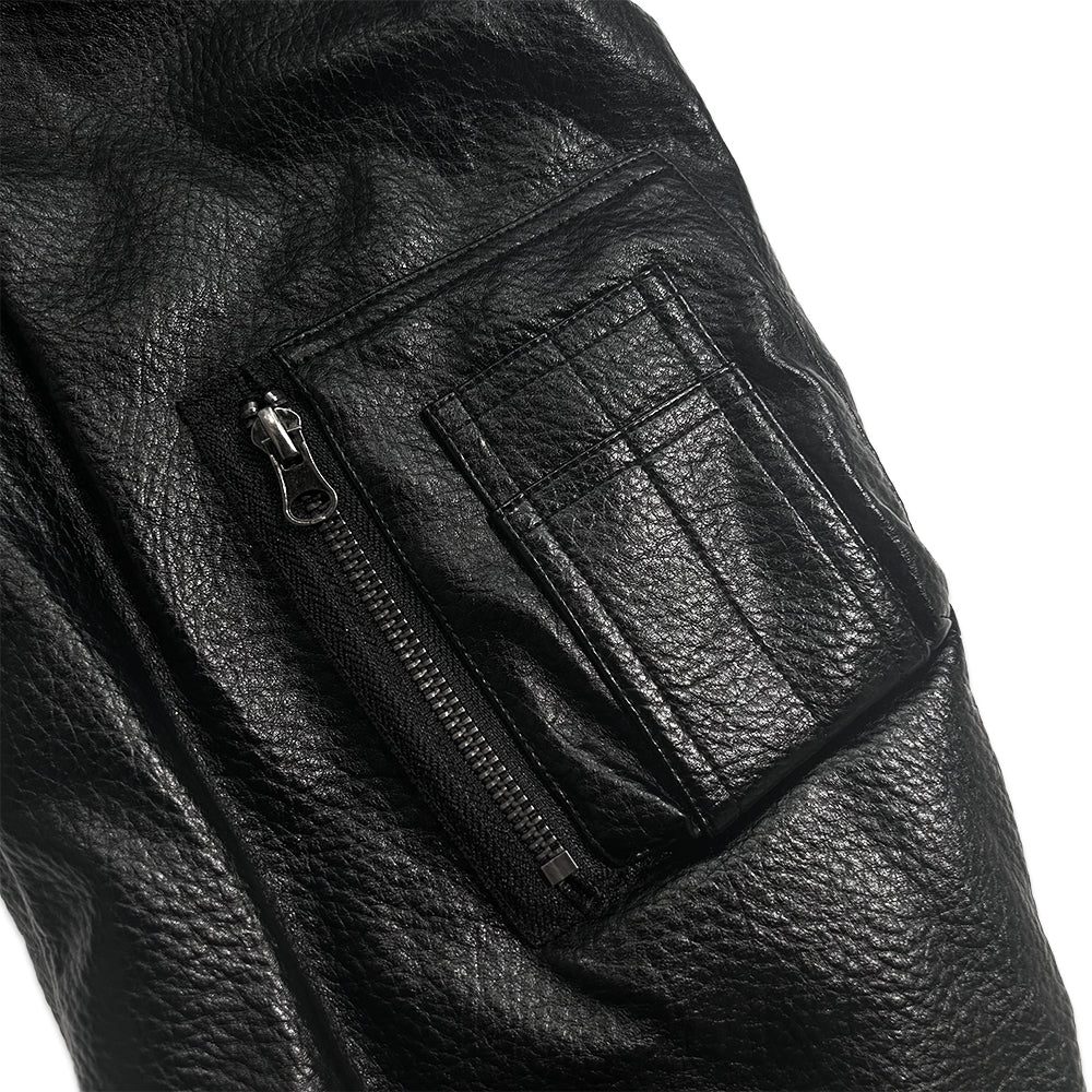 Kingdom Faux Leather Bomber