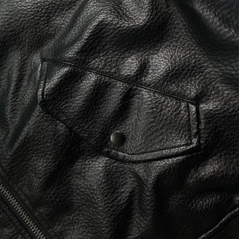 Kingdom Faux Leather Bomber - WASTED PARIS - VENTURER
