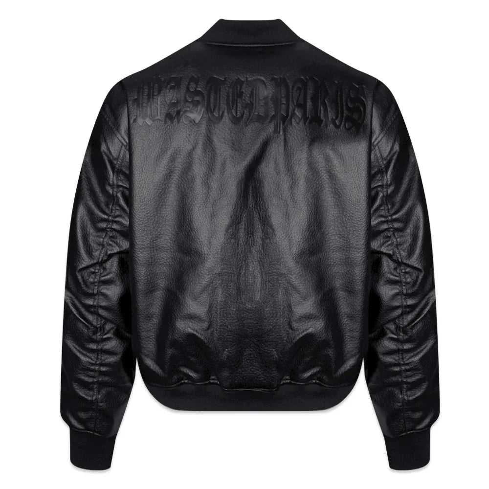 Kingdom Faux Leather Bomber - WASTED PARIS - VENTURER