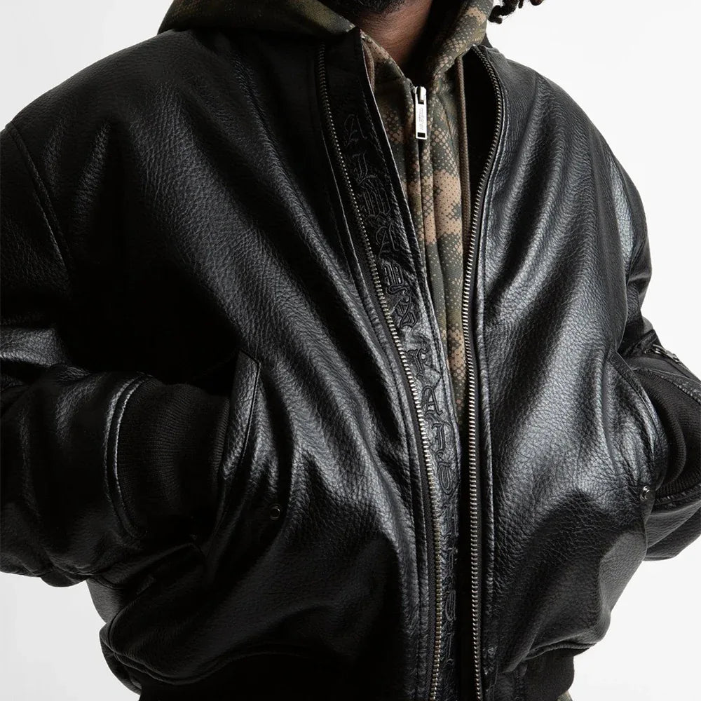Kingdom Faux Leather Bomber - WASTED PARIS - VENTURER