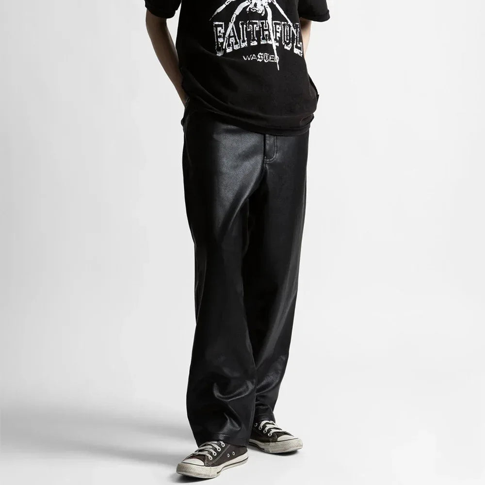Faux Leather Casper Pants - WASTED PARIS - VENTURER