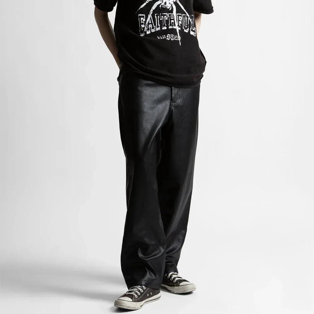 Faux Leather Casper Pants - WASTED PARIS - VENTURER