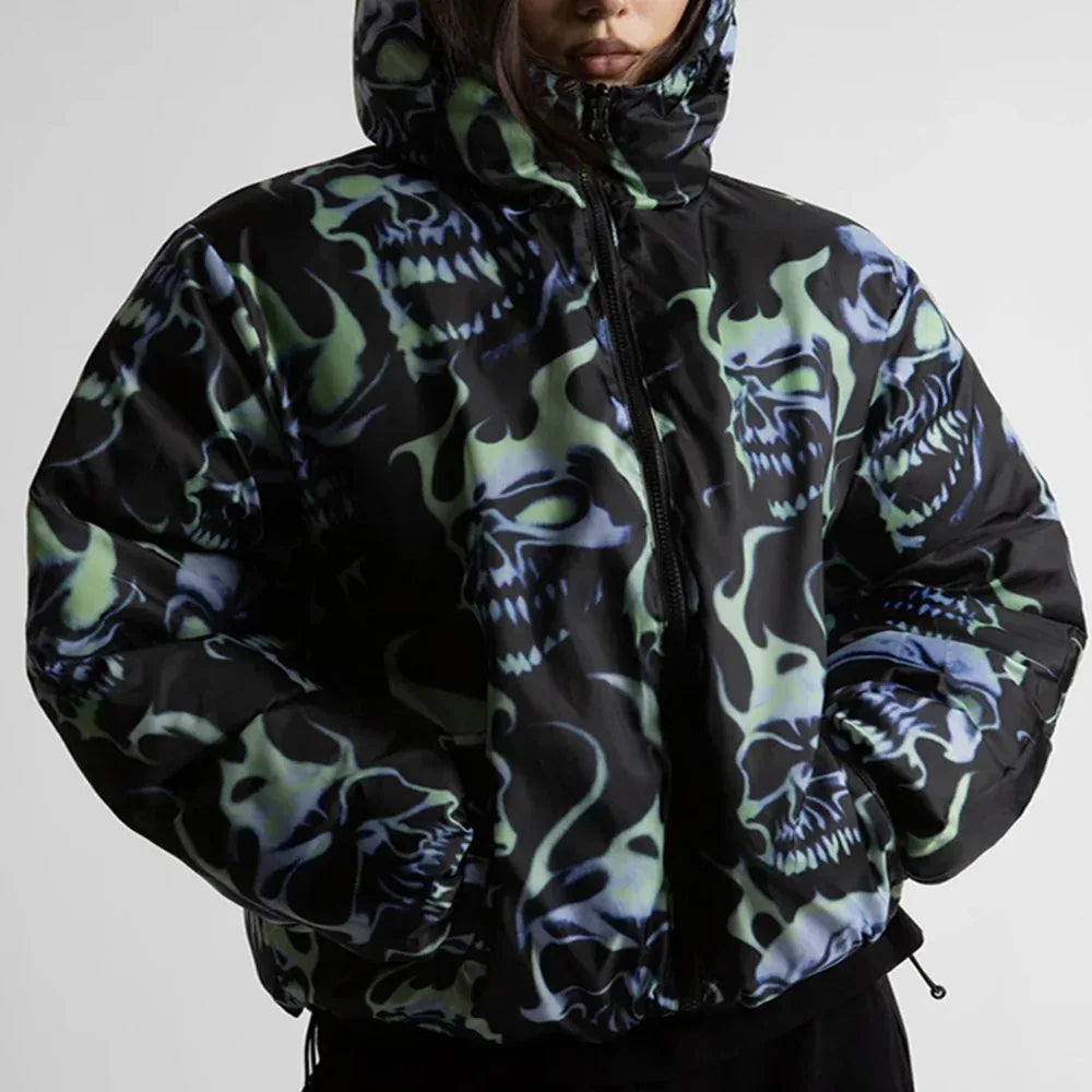 Skull Puffer Jacket - WASTED PARIS - VENTURER