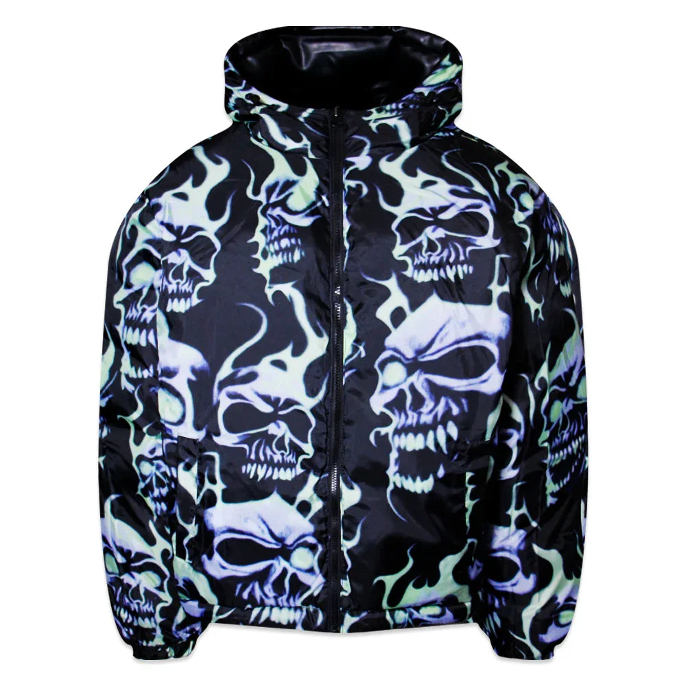 Skull Puffer Jacket - WASTED PARIS - VENTURER