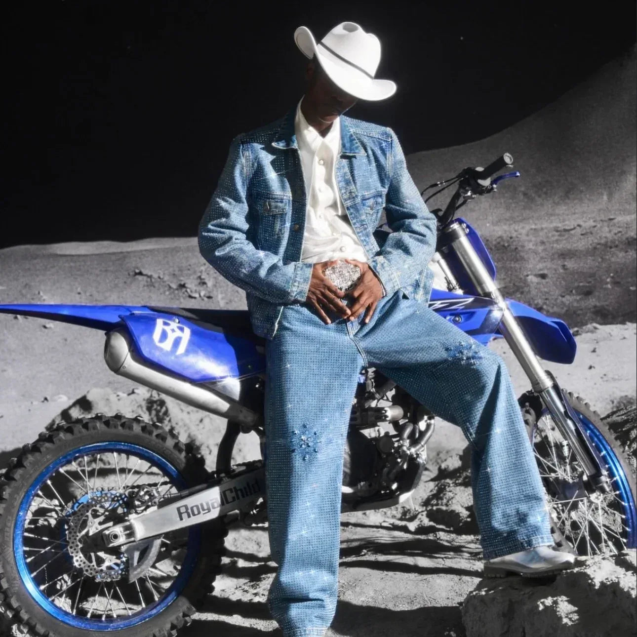 Diamond Vine Denim Jacket - BIRTH OF ROYAL CHILD - VENTURER