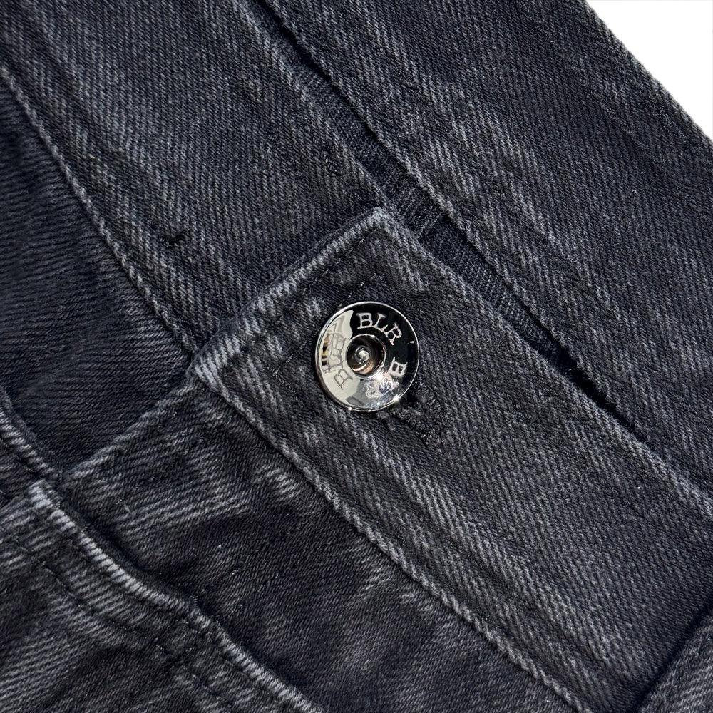 Divided Curved Line Double Buckle Pants - BLR BLUER - VENTURER