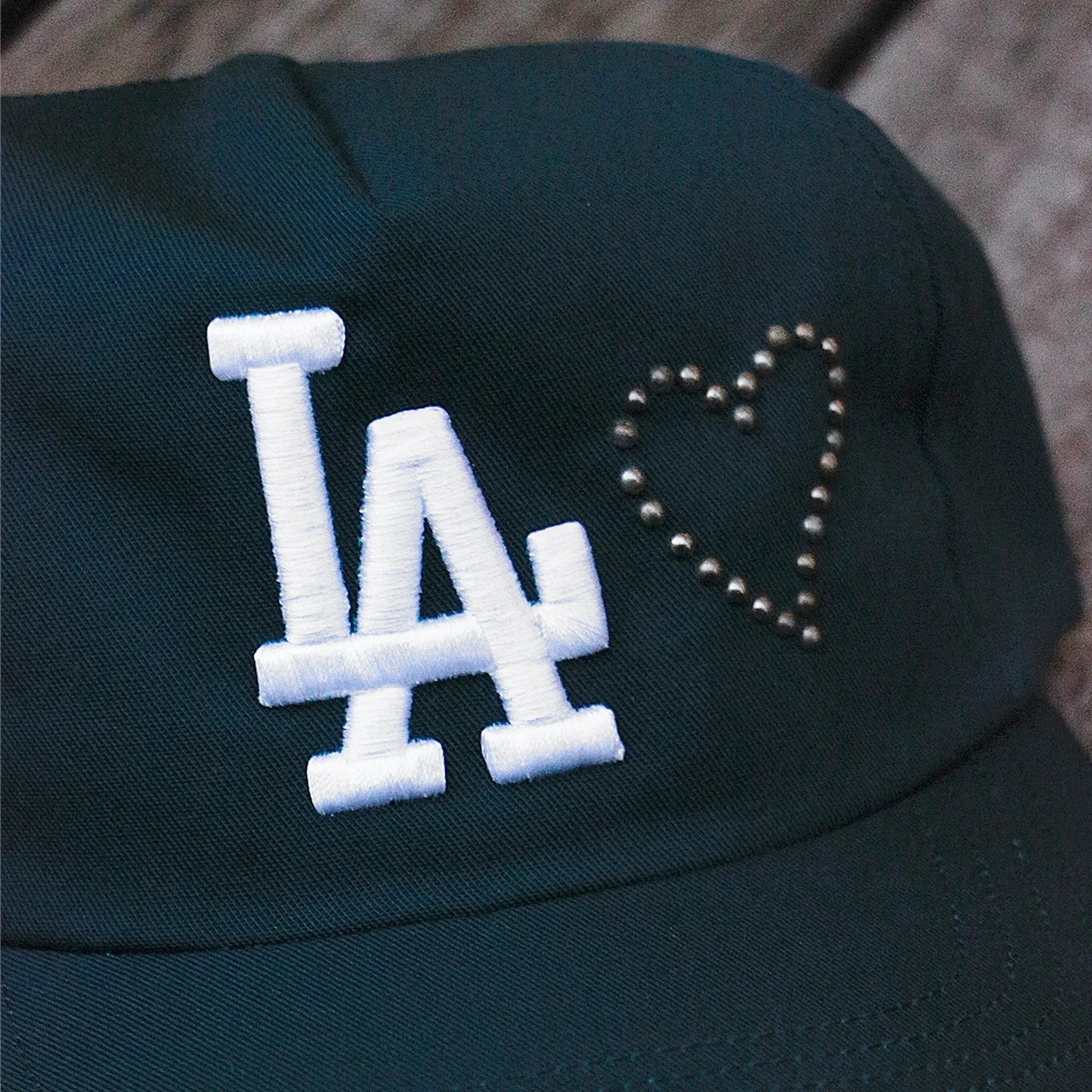 LA Emb Heart Studs Snapback - DENIM DOCTORS - VENTURER