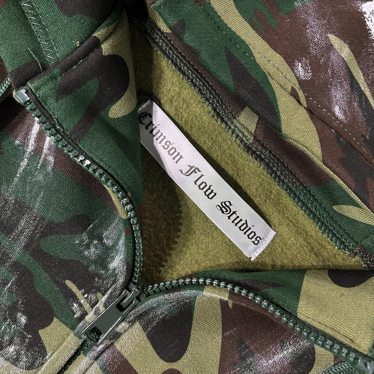 Painted Zip Hoodie