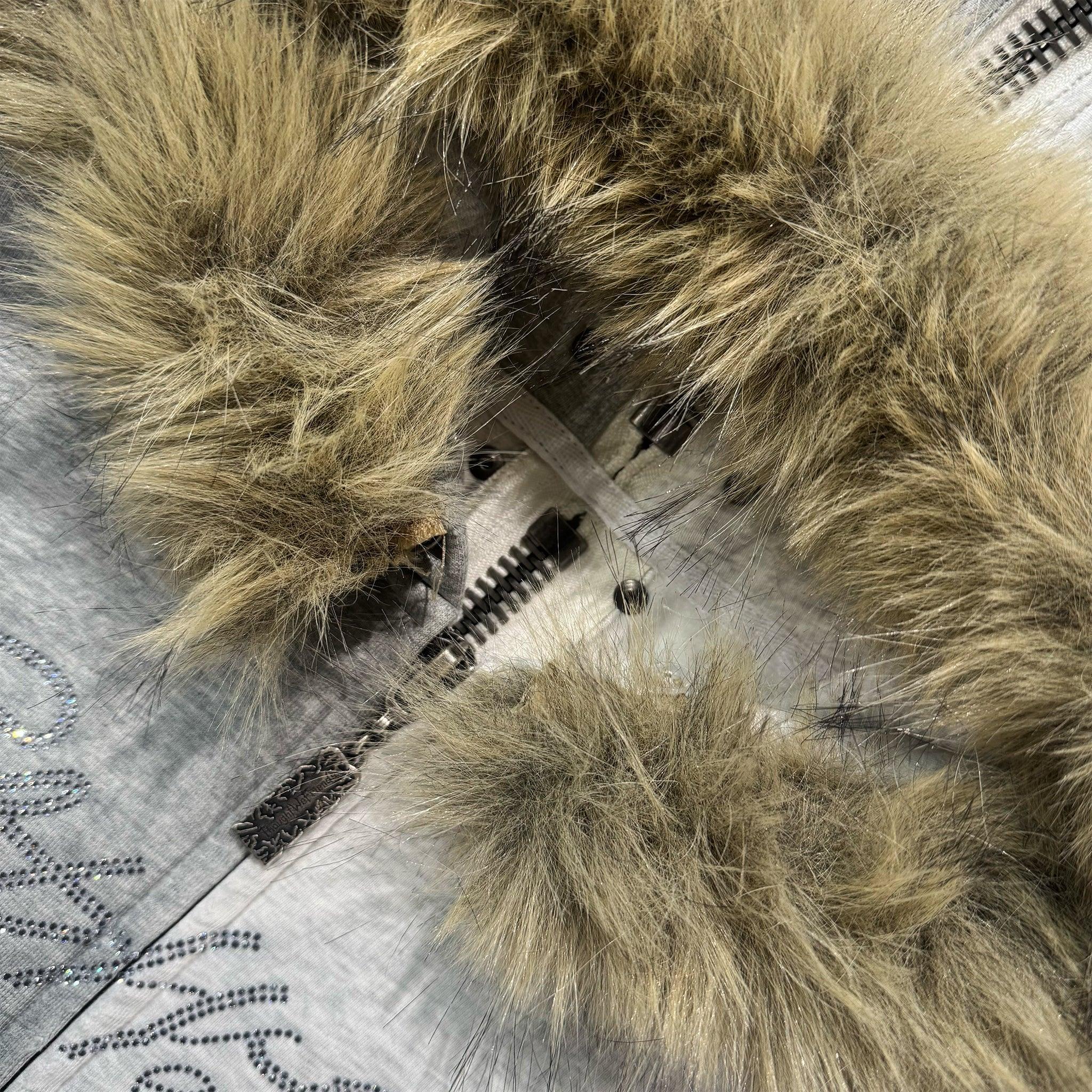 Nyra Zip-Up Jacket with Detachable Fur Hood - ThoughtWeFriends - VENTURER