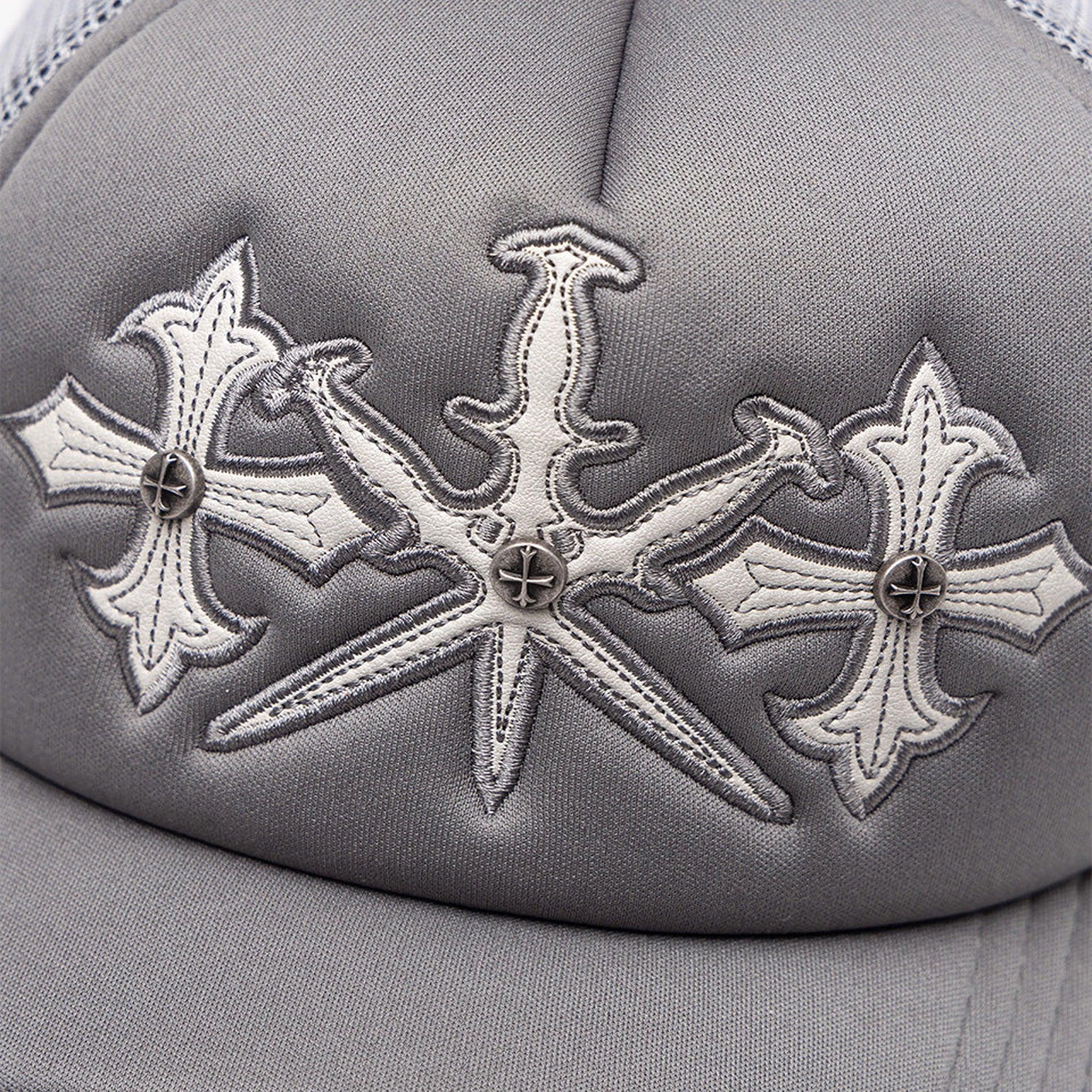Dagger Cross Leather Patch Mesh Cap - UNKNOWN LONDON - VENTURER
