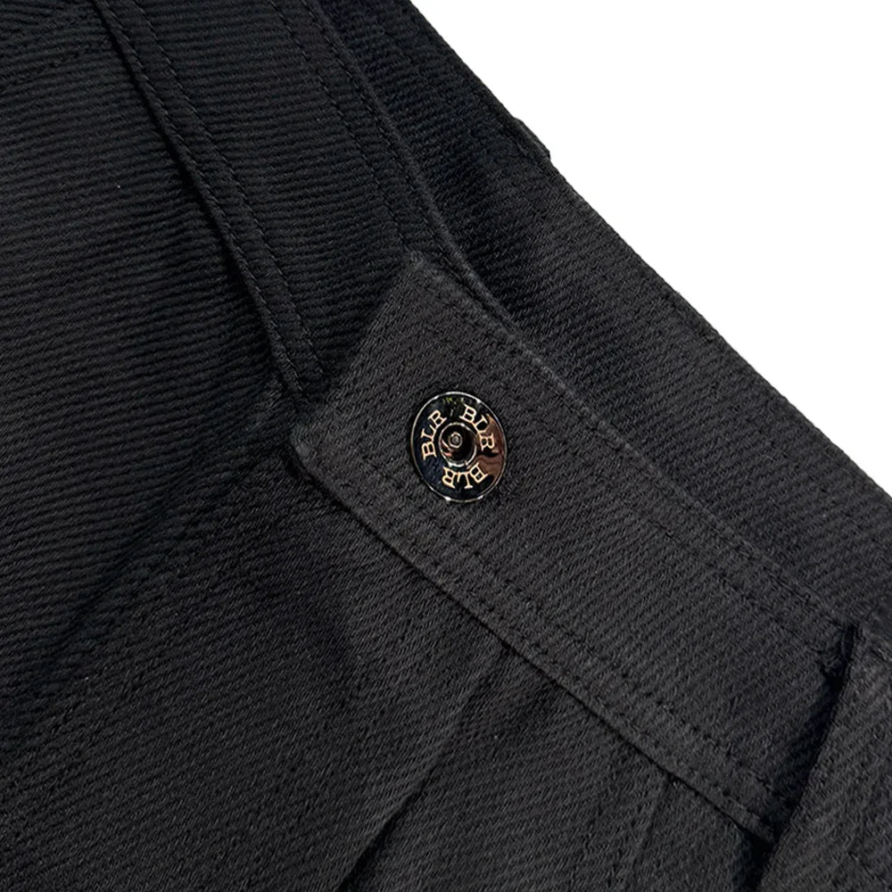 Stucked Belt Low Density Cotton and Raw-edged Pants - BLR BLUER - VENTURER