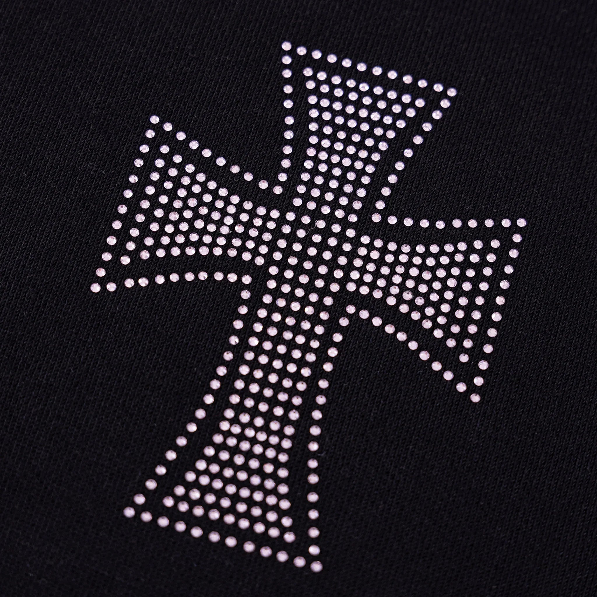 Cross Rhinestone Zip Up Hoodie - UNKNOWN LONDON - VENTURER