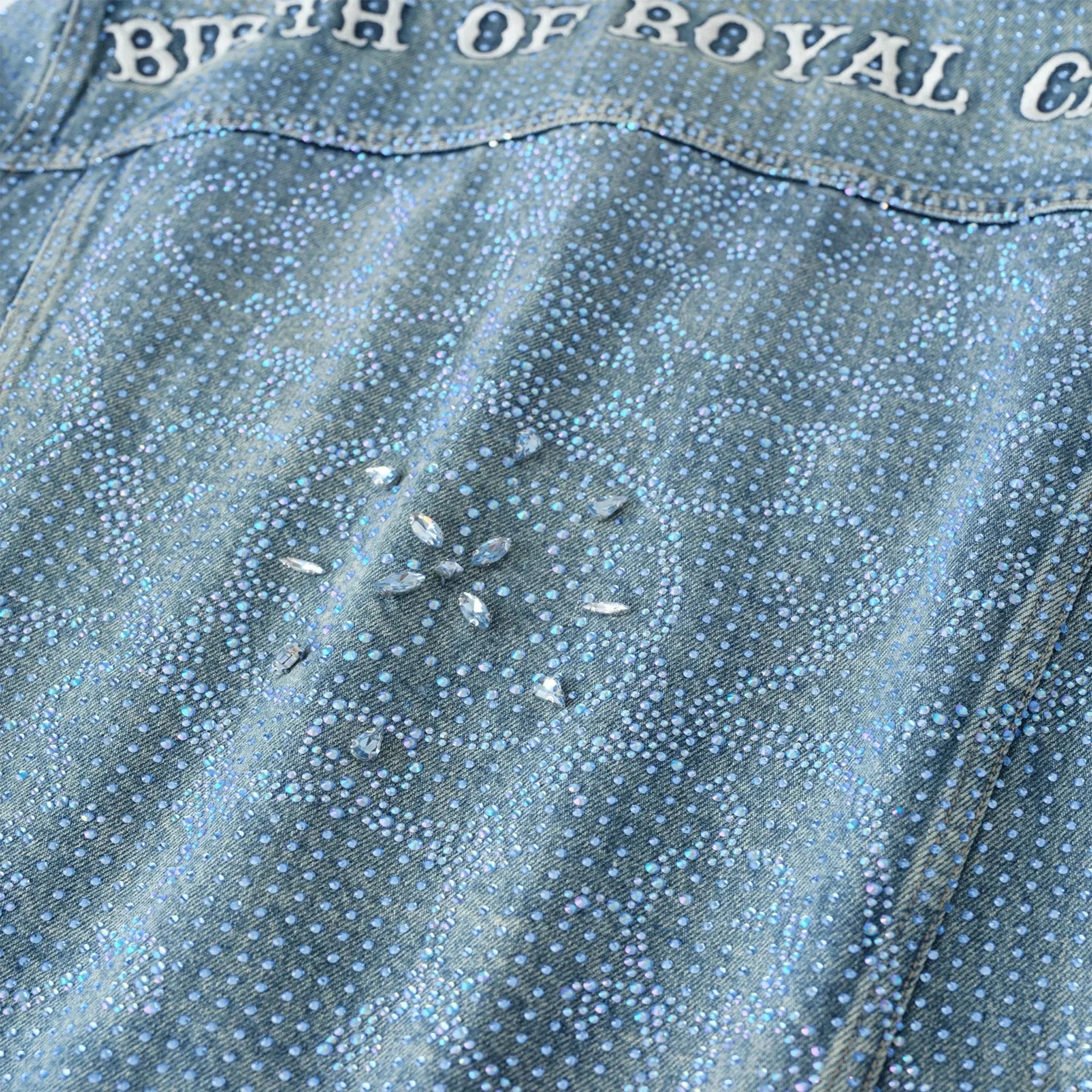 Diamond Vine Denim Jacket - BIRTH OF ROYAL CHILD - VENTURER