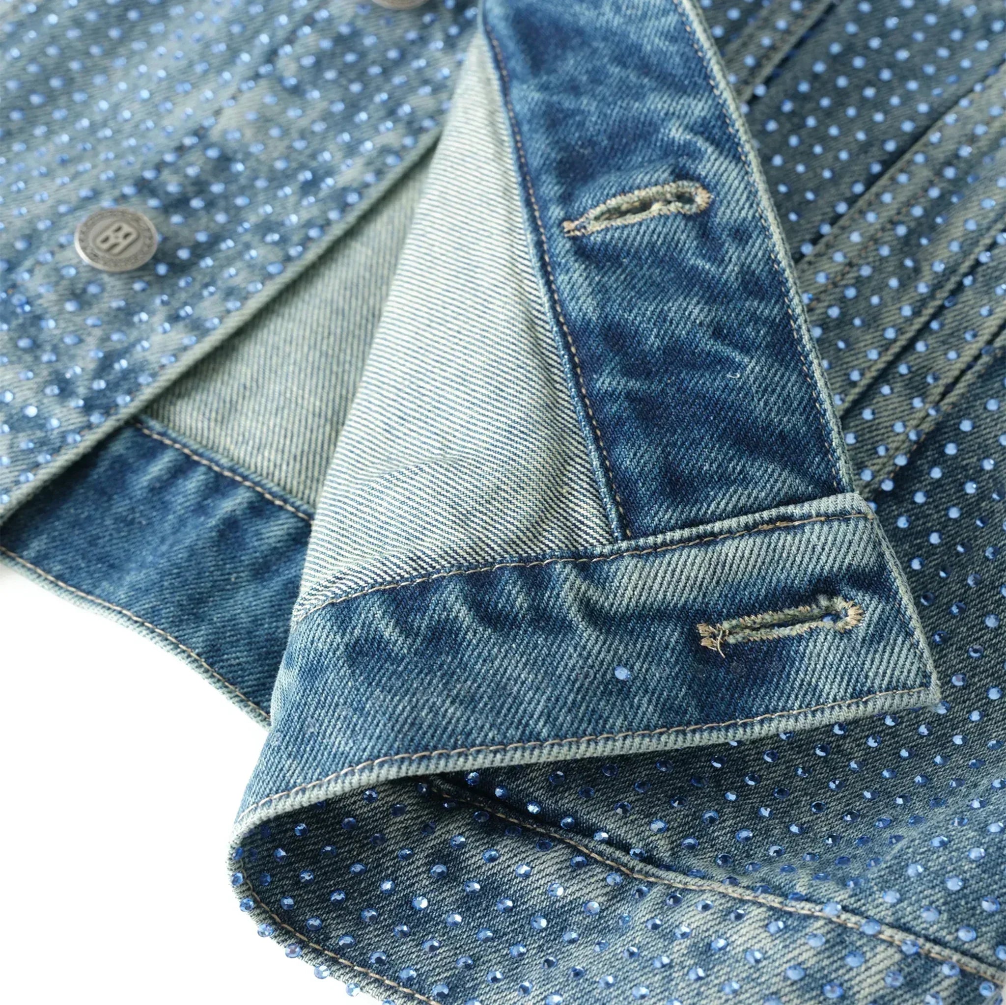 Diamond Vine Denim Jacket - BIRTH OF ROYAL CHILD - VENTURER