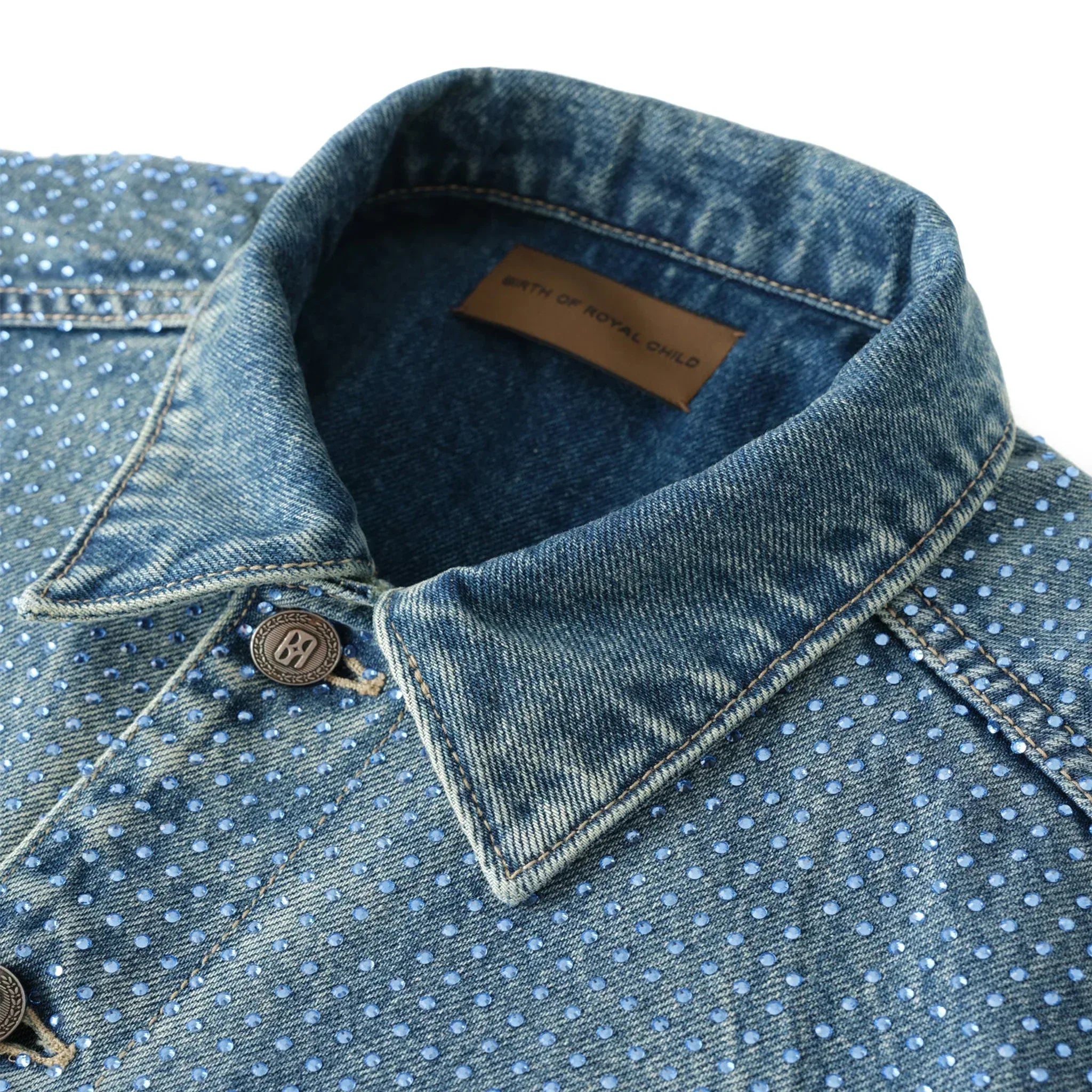 Diamond Vine Denim Jacket - BIRTH OF ROYAL CHILD - VENTURER