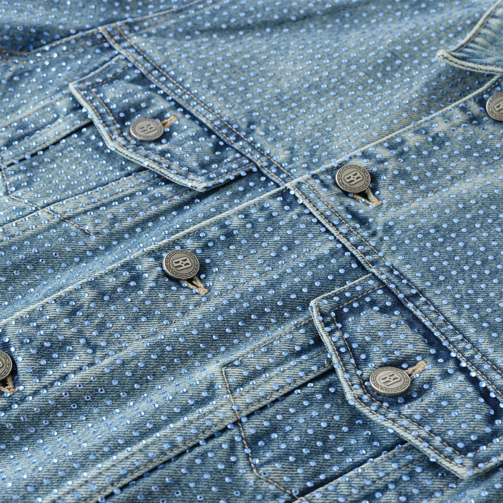 Diamond Vine Denim Jacket - BIRTH OF ROYAL CHILD - VENTURER
