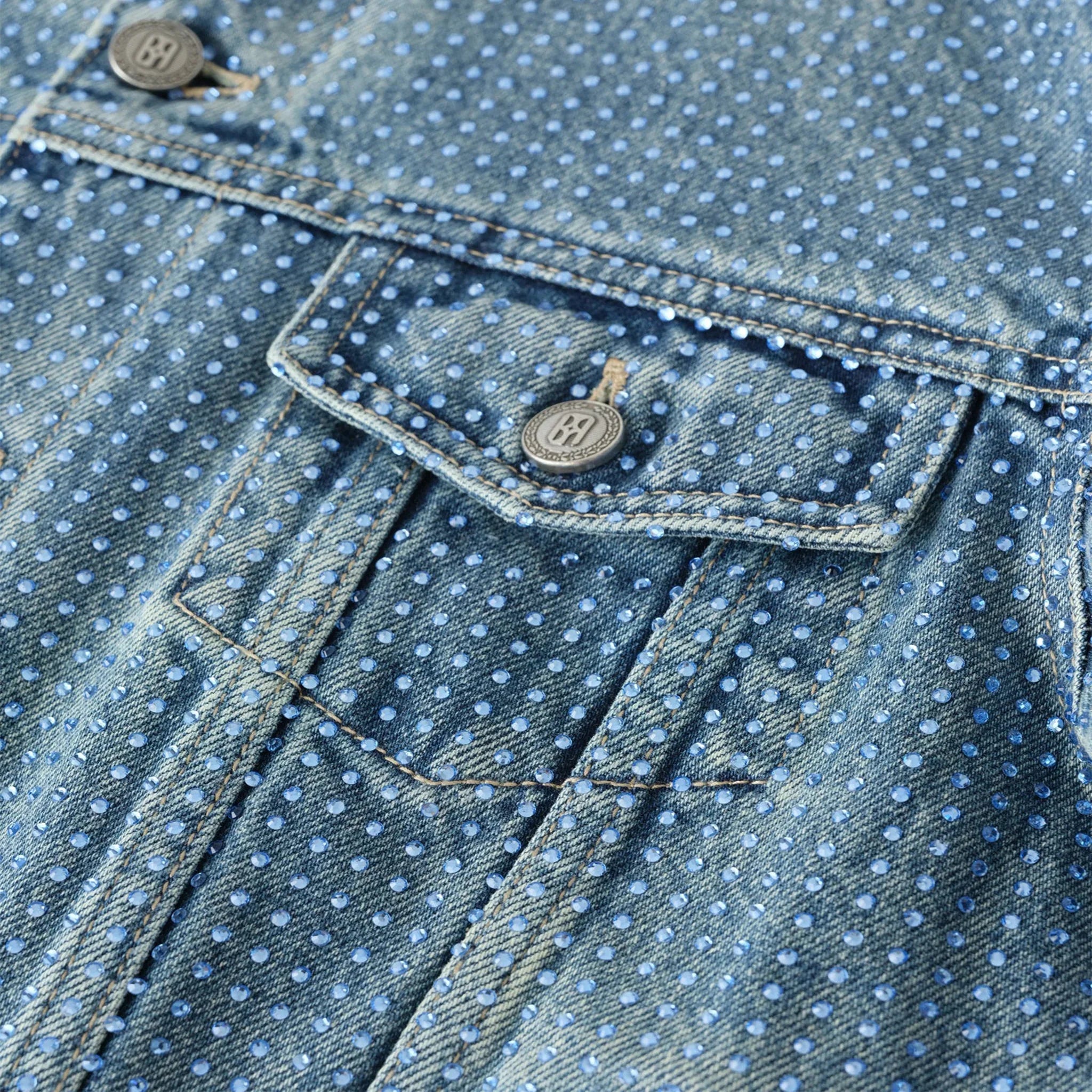 Diamond Vine Denim Jacket - BIRTH OF ROYAL CHILD - VENTURER