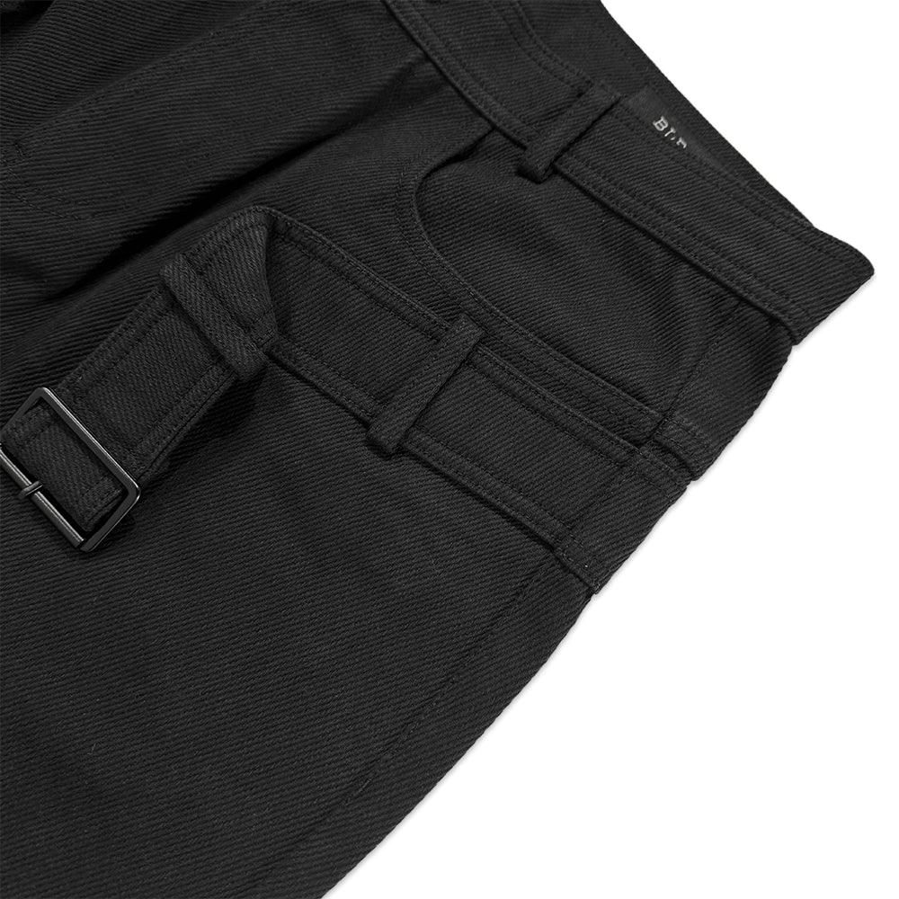 Stucked Belt Low Density Cotton and Raw-edged Pants - BLR BLUER - VENTURER
