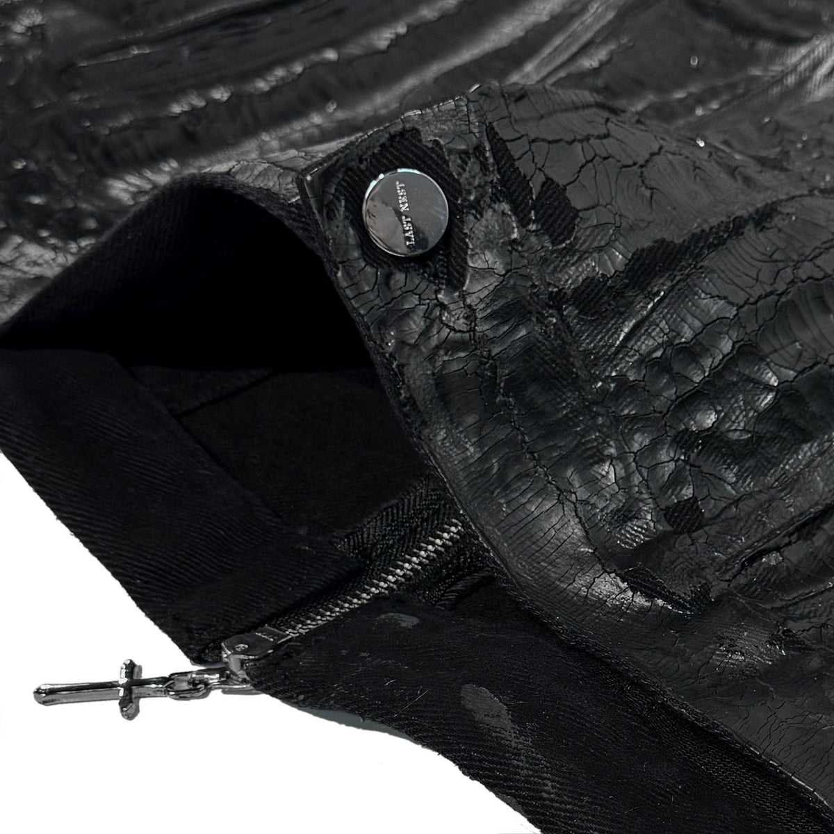 Hard Coating Cross Bomber Jacket