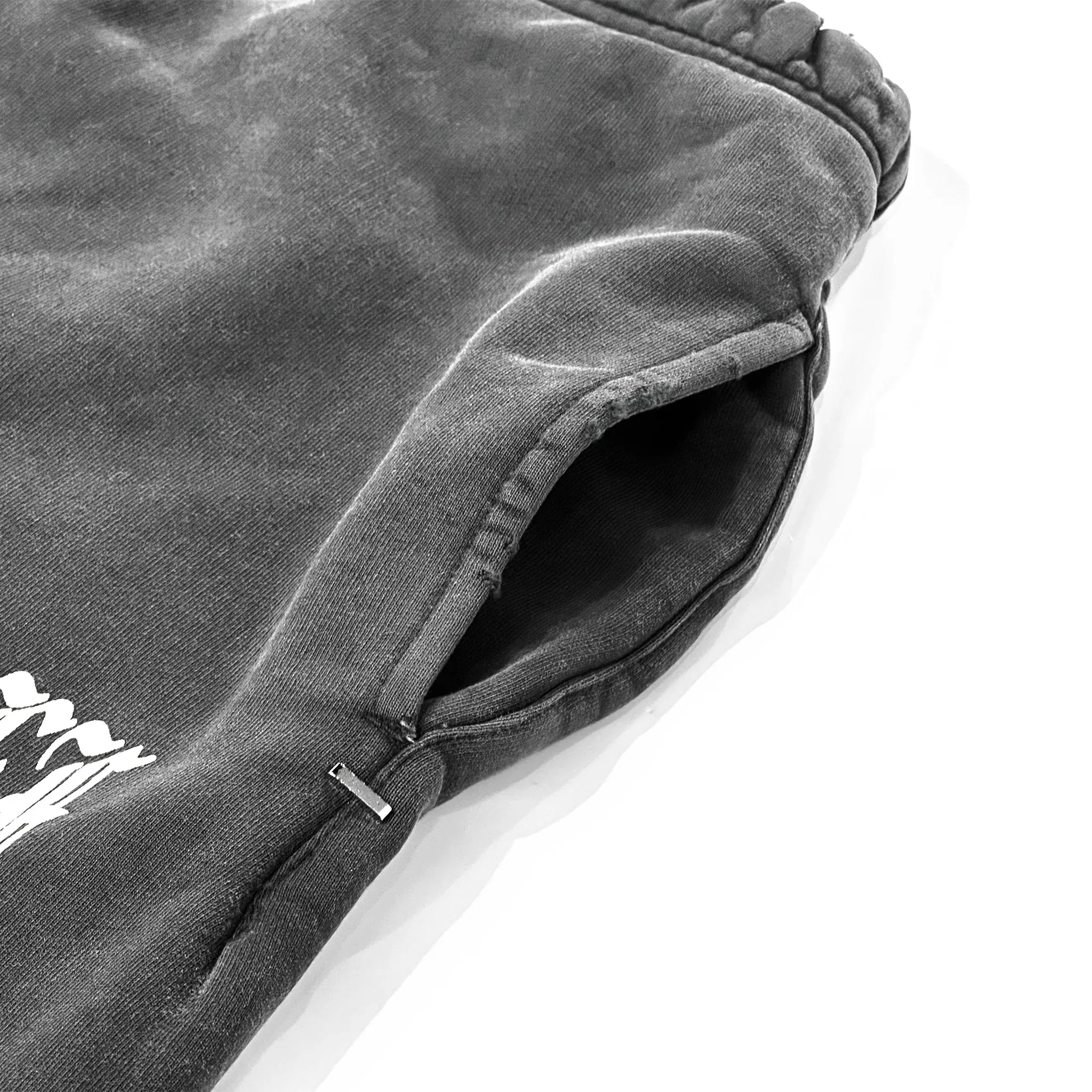 Goth Vintage Baggy Fleece Shorts