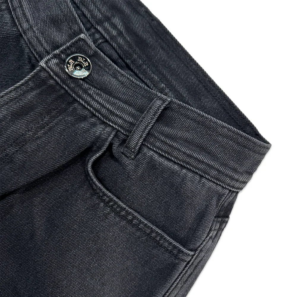 Utility Cargo Washed Denim Pants - BLR BLUER - VENTURER