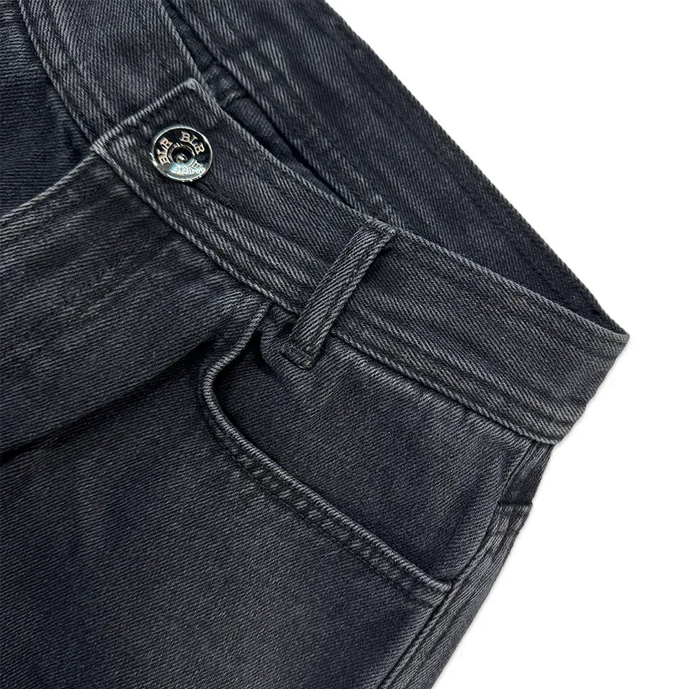 Utility Cargo Washed Denim Pants - BLR BLUER - VENTURER