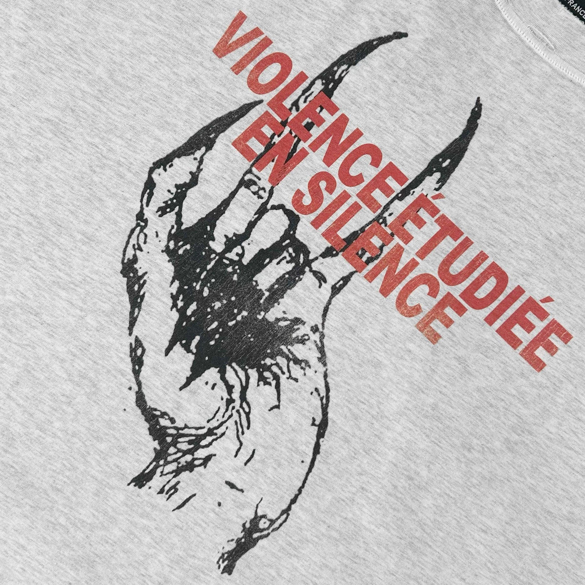 Violence Etudiee En Silence Vintage Cropped T-Shirt