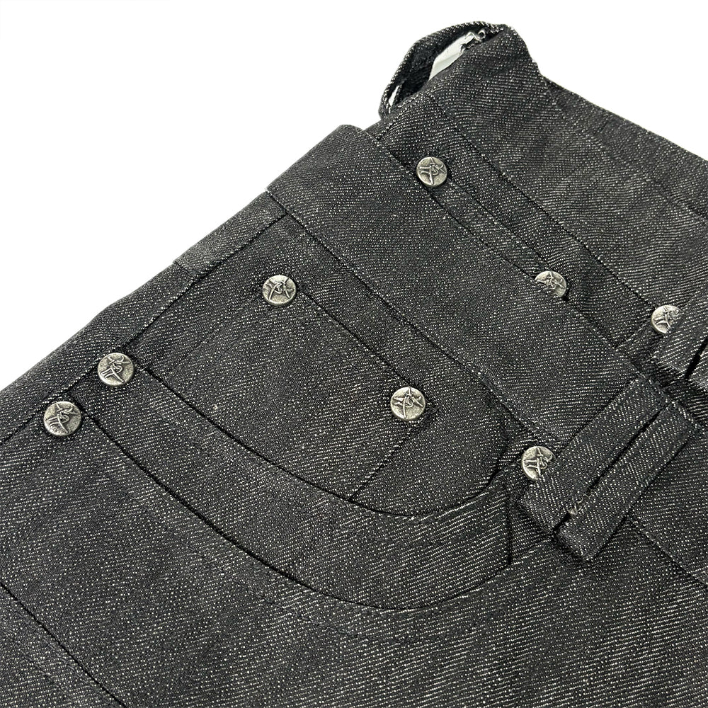 Gideon Double-layered Workpants Distressed Baggy Denims