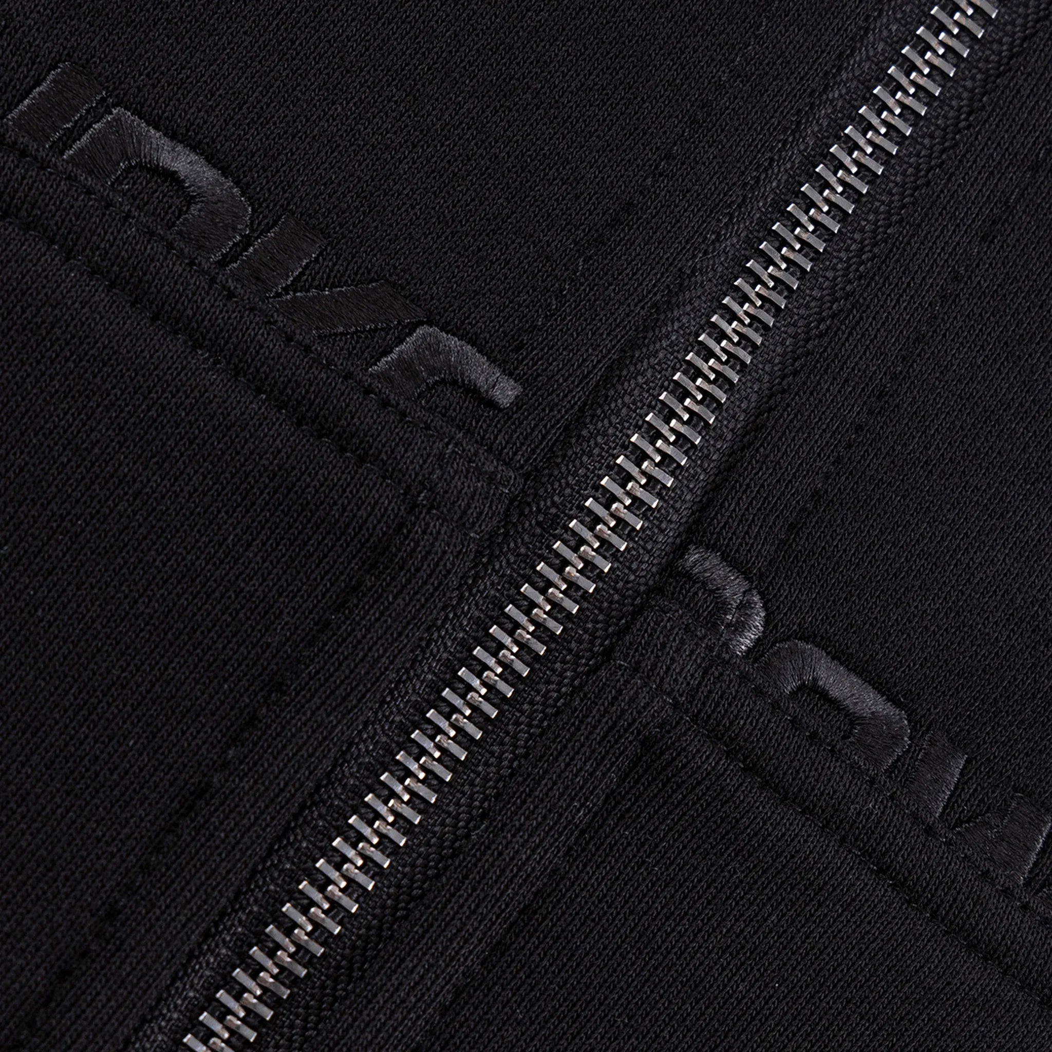 Cross Rhinestone Faux Fur Zip Hoodie - UNKNOWN LONDON - VENTURER