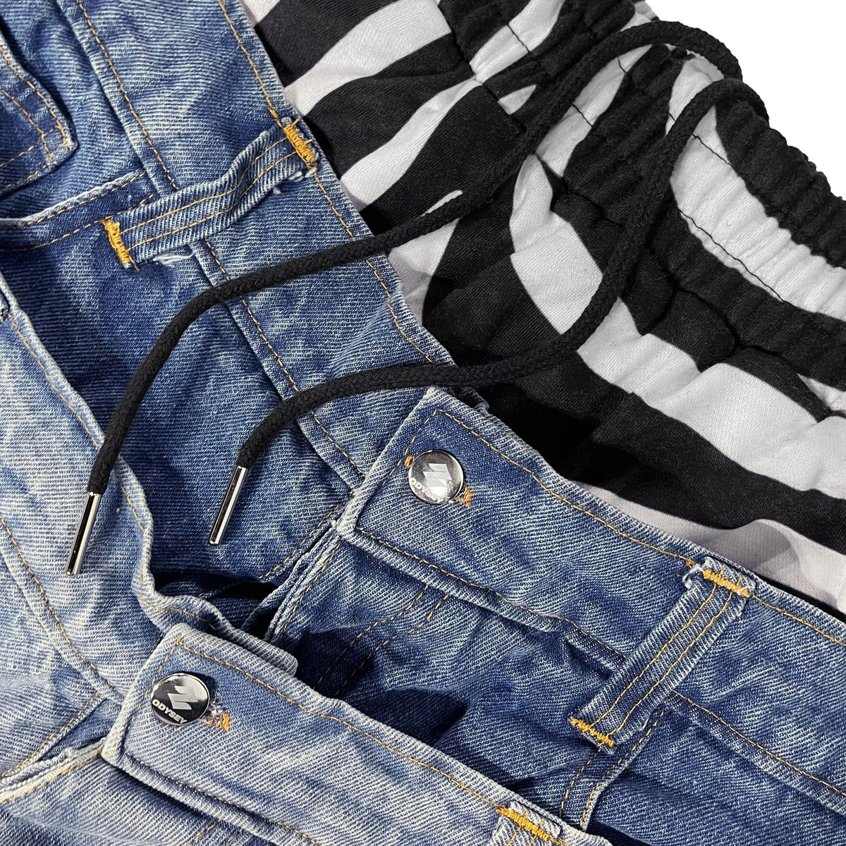 Triple Stack Zebra Jeans