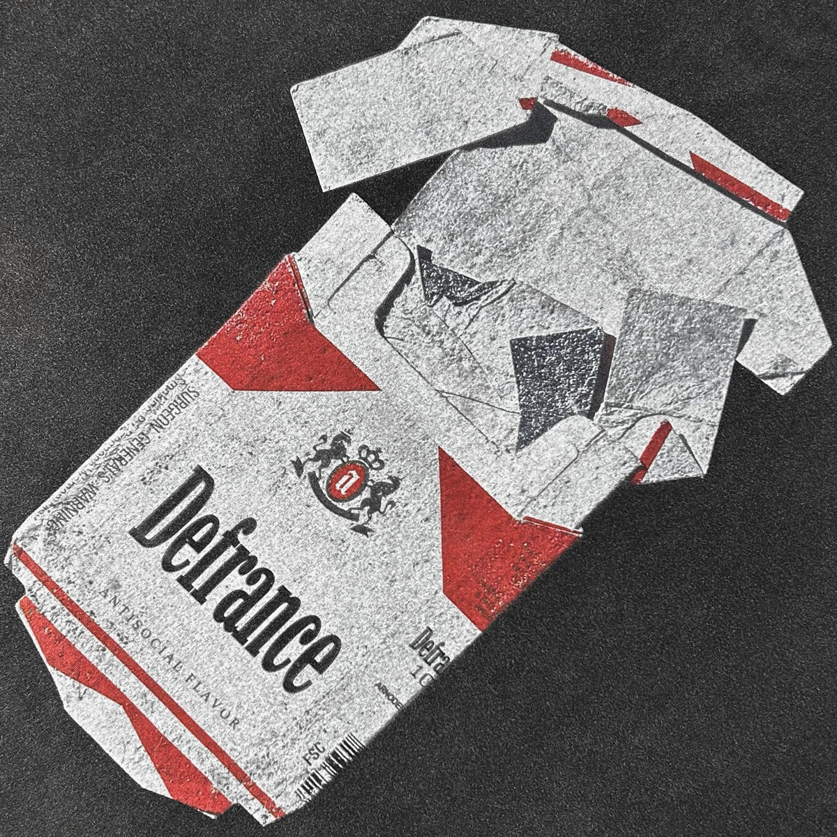 Antisocial Flavor Red Vintage Cropped T-Shirt