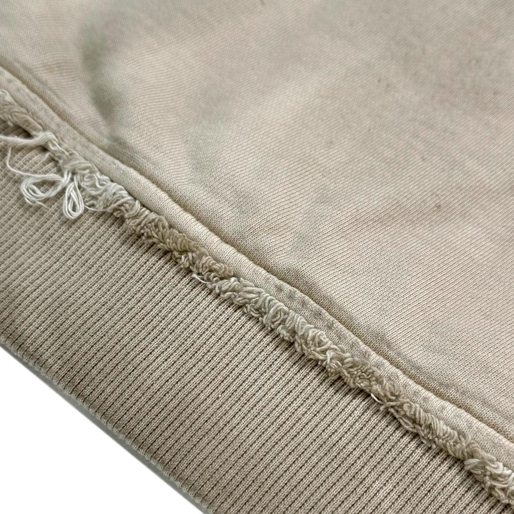 Dyed Raw-edged Hoodie with Linen Muffler - BLR BLUER - VENTURER