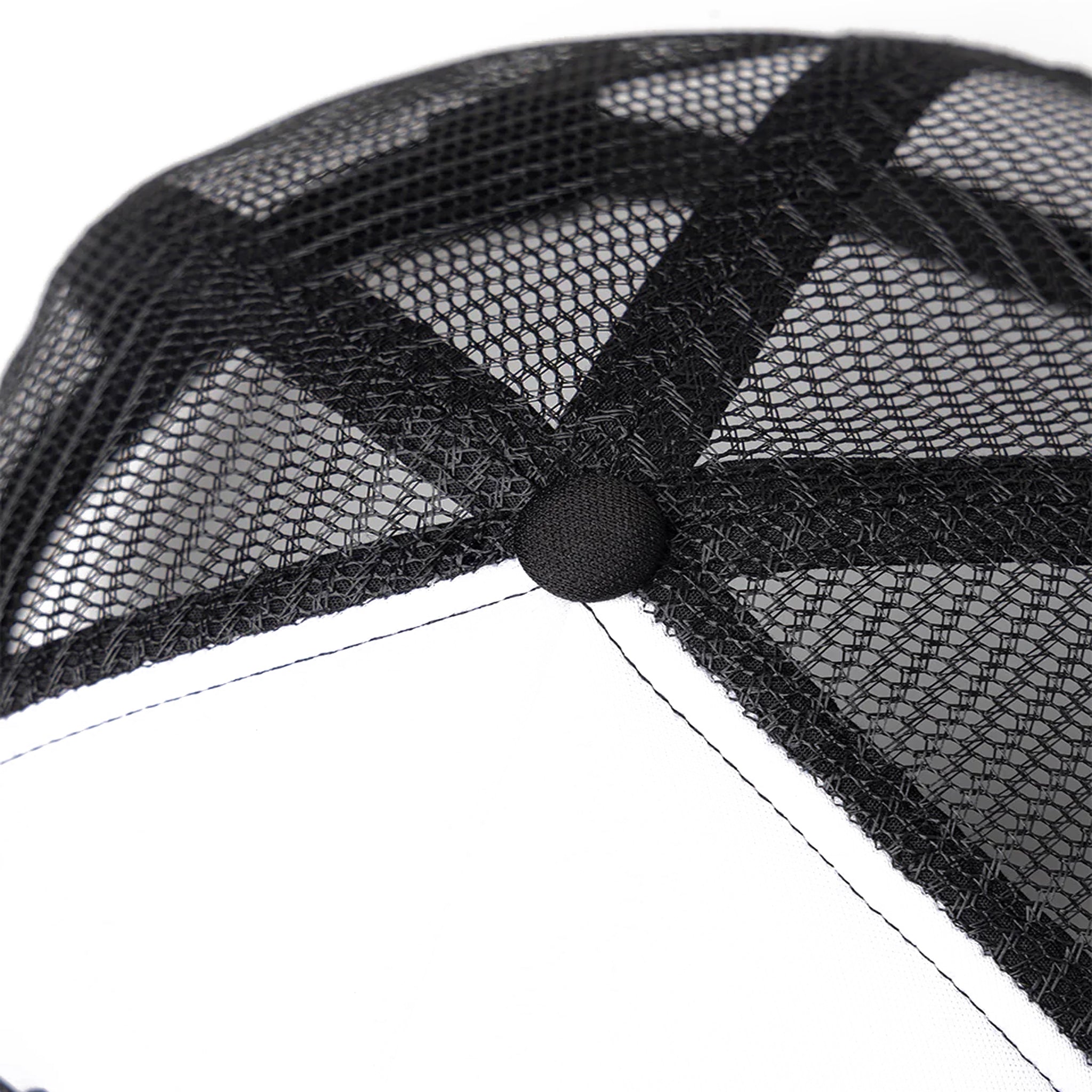 Dagger Cross Leather Patch Mesh Cap