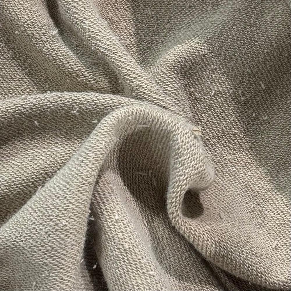 Dyed Raw-edged Hoodie with Linen Muffler - BLR BLUER - VENTURER